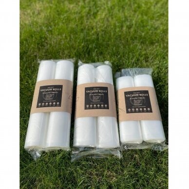 Vacuum Rolls 27.5cm x 6m (2 Rolls) embossed 90mic 3